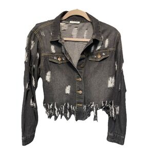 Carole Christian Women's Jacket Size Lg Missing One Bottom Button.